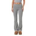 Damen Flared Jogginghose | Baumwollmischung mit Stretch | Elastischer Bund