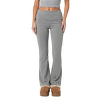 Damen Flared Jogginghose | Baumwollmischung mit Stretch | Elastischer Bund