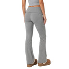 Damen Flared Jogginghose | Baumwollmischung mit Stretch | Elastischer Bund