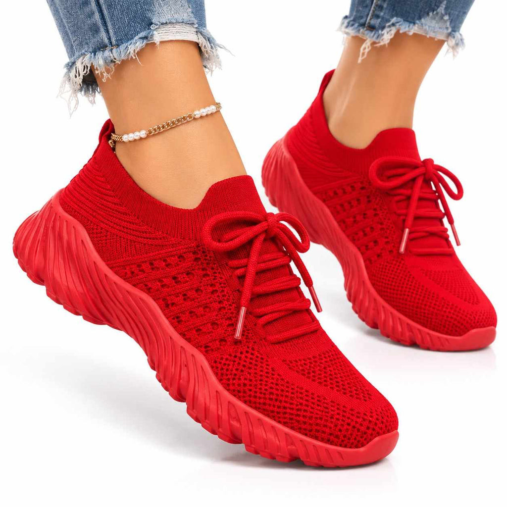 Damen Sneaker mit Fußgewölbeunterstützung | EVA & PVC | Schnürdesign für den Alltag