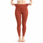Damen Thermo-Leggings | Fleece-Innenseite | Stretchgewebe mit Elastischem Bund