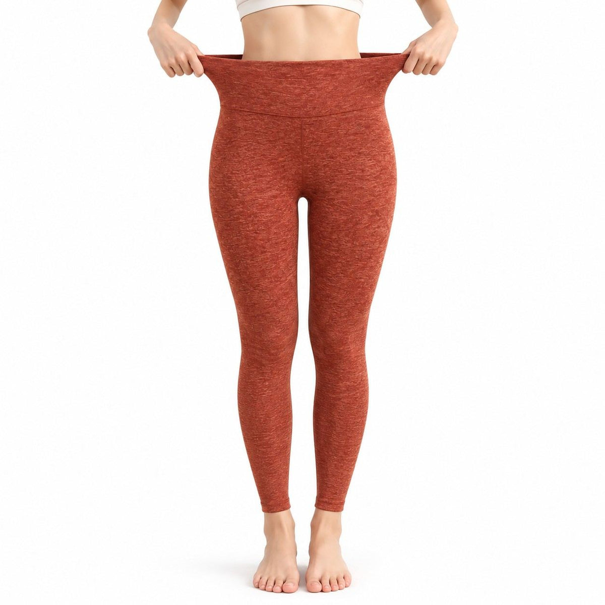 Damen Thermo-Leggings | Fleece-Innenseite | Stretchgewebe mit Elastischem Bund