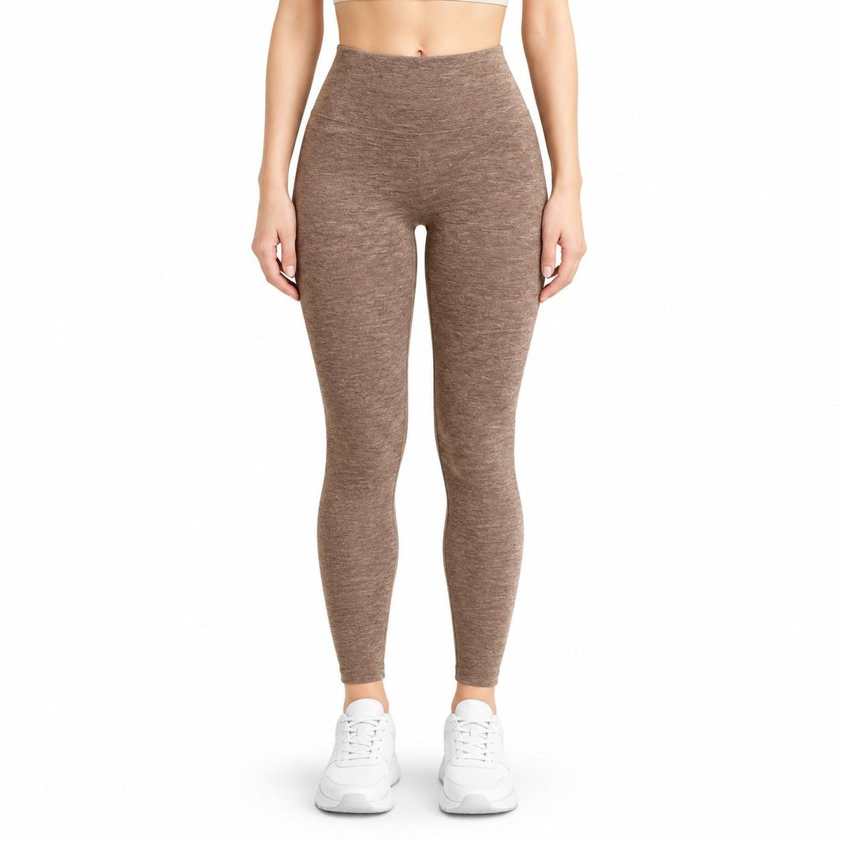 Damen Thermo-Leggings | Fleece-Innenseite | Stretchgewebe mit Elastischem Bund