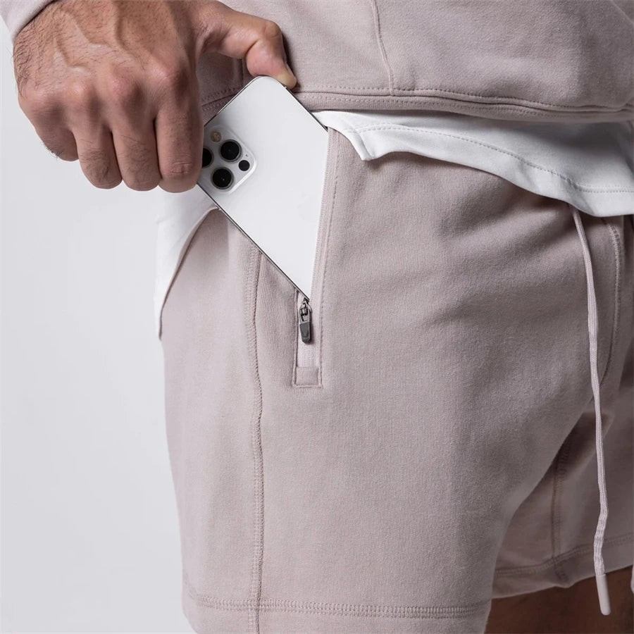 Fitness Shorts | Polyester & Spandex Stretchgewebe | Elastischer Bund fürs Training