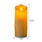 Flammenlose LED-Kerzen | Warmweißes Flackerlicht | Elfenbeinweiß