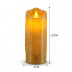 Flammenlose LED-Kerzen | Warmweißes Flackerlicht | Elfenbeinweiß