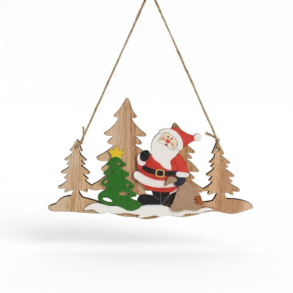 Frohe Weihnachten Holz Türanhänger | Festliches Willkommensschild Für Die Feiertage