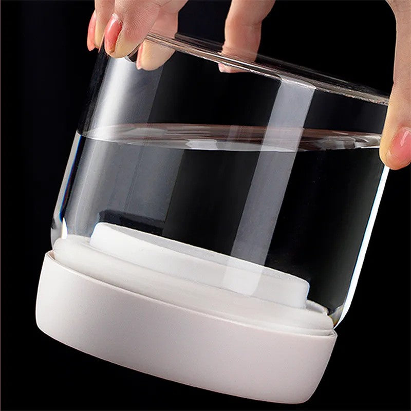 Glas Kaffeebehälter | Luftdichter Vakuumdeckel | Borosilikatglas