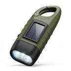 Handkurbel LED-Taschenlampe | Batteriefreier Betrieb | IPX4 Spritzwasserschutz