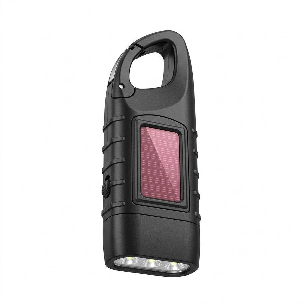 Handkurbel LED-Taschenlampe | Batteriefreier Betrieb | IPX4 Spritzwasserschutz