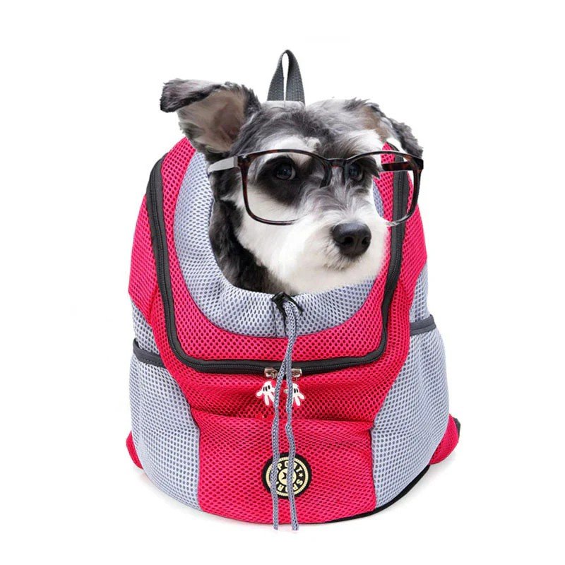 Haustier-Transportrucksack | Mesh mit Reißverschluss | Für Katzen & Hunde