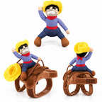 Haustierkostüm aus Baumwollmischung | Weihnachtsmann- & Cowboy-Design | Kostüm für Feiertage und Fotos