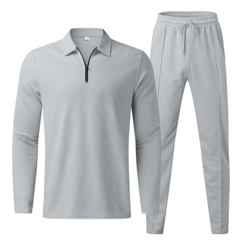 Herren-Zweiteiler | T-Shirt aus Rayon-Baumwollmischung | Passende Hose für den Alltag