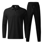 Herren-Zweiteiler | T-Shirt aus Rayon-Baumwollmischung | Passende Hose für den Alltag