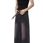 Herren Baggy-Hose | Spandex & Polyester-Denim | Weites Bein mit Mittelhohem Bund