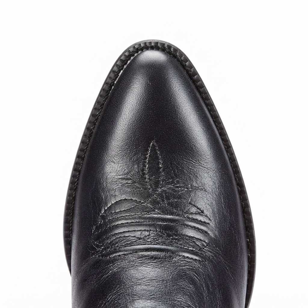Herren Cowboystiefel | Kunstleder & Te ilfutter | Gummisohle mit 4 cm Absatz