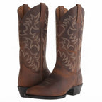 Herren Cowboystiefel | Kunstleder & Te ilfutter | Gummisohle mit 4 cm Absatz