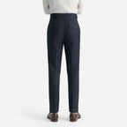 Herren Hose mit geradem Schnitt | Baumwolle & Polyester | Mittelhoher Bund mit Knopf