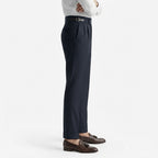 Herren Hose mit geradem Schnitt | Baumwolle & Polyester | Mittelhoher Bund mit Knopf