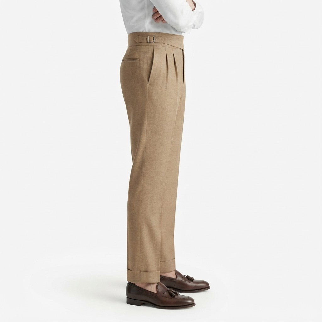 Herren Hose mit geradem Schnitt | Baumwolle & Polyester | Mittelhoher Bund mit Knopf