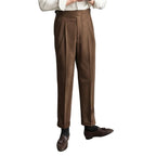 Herren Hose mit geradem Schnitt | Baumwolle & Polyester | Mittelhoher Bund mit Knopf