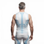 Herren Kompressionsweste | Nylon & Spandex Stretchgewebe | Ärmelloses Baselayer
