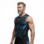 Herren Kompressionsweste | Nylon & Spandex Stretchgewebe | Ärmelloses Baselayer
