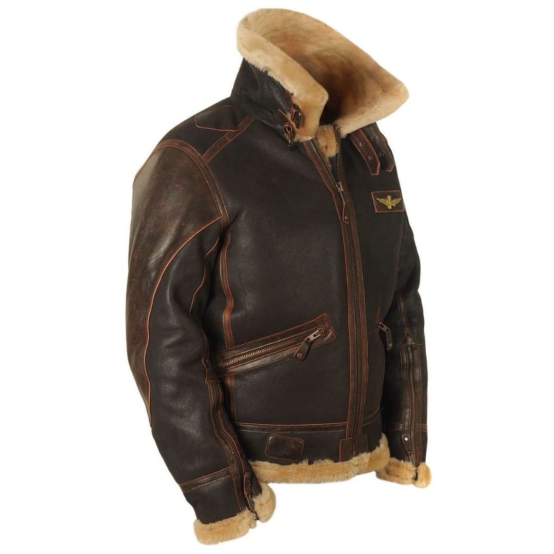 Herren Motorradjacke | PU mit Stehkragen | Winter Biker-Stil