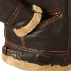 Herren Motorradjacke | PU mit Stehkragen | Winter Biker-Stil