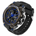 Herren Sportuhr | Analog-Digital Anzeige & Quarzwerk | Alarm, Stoppuhr & LED-Licht
