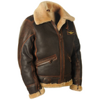 Herren PU-Bikerjacke | Kunstfellkragen | Reißverschluss & Polyesterfutter für Winter
