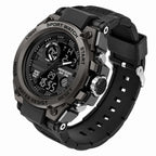 Herren Sportuhr | Analog-Digital Anzeige & Quarzwerk | Alarm, Stoppuhr & LED-Licht