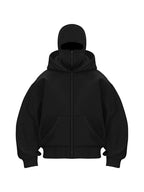 Oversized Hoodie mit Reißverschluss - Baumwoll Kapuzenjacke Streetwear