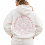 Kapuzensweatshirt aus Baumwollmischung | Lange Ärmel & lässiger Schnitt | Leichter Pullover für den Alltag