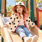 Kinder-Wendeweste | 2-in-1-Design mit Muster & Unifarbe | Leichte Polyester-Baumwoll-Weste