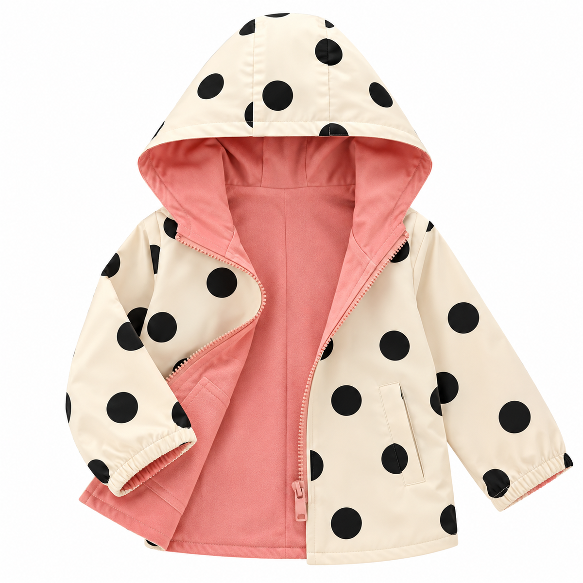 Kinder-Wendeweste | 2-in-1-Design mit Muster & Unifarbe | Leichte Polyester-Baumwoll-Weste