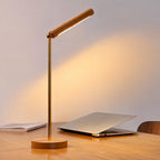 Magnetische LED-Holzlampe | Verstellbare Lichtrichtung | USB-Betrieb für Innenräume