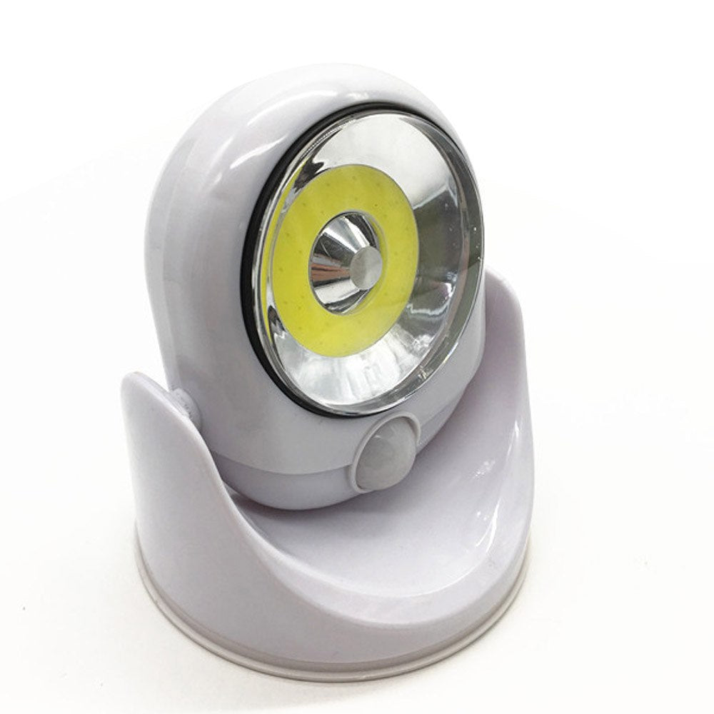LED Garten Sensorleuchte - Kunststoff Außenwandleuchte Weiß 124mm