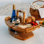 Klappbarer Picknicktisch aus Holz - Tragbarer Outdoor Serviertisch