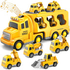 Fahrzeugtransporter Spielset - 2-in-1 Transporter mit Mini Autos