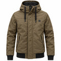 Steppjacke mit Kapuze | Verstellbarer Kordelzug & verdeckter Reißverschluss | Elastische Bündchen & Taschen