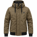 Steppjacke mit Kapuze | Verstellbarer Kordelzug & verdeckter Reißverschluss | Elastische Bündchen & Taschen