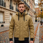 Steppjacke mit Kapuze | Verstellbarer Kordelzug & verdeckter Reißverschluss | Elastische Bündchen & Taschen
