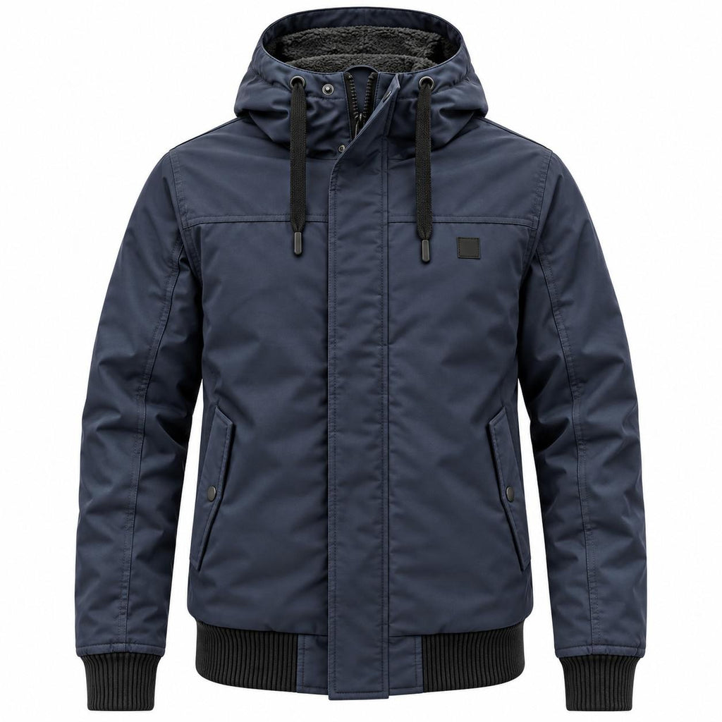 Steppjacke mit Kapuze | Verstellbarer Kordelzug & verdeckter Reißverschluss | Elastische Bündchen & Taschen