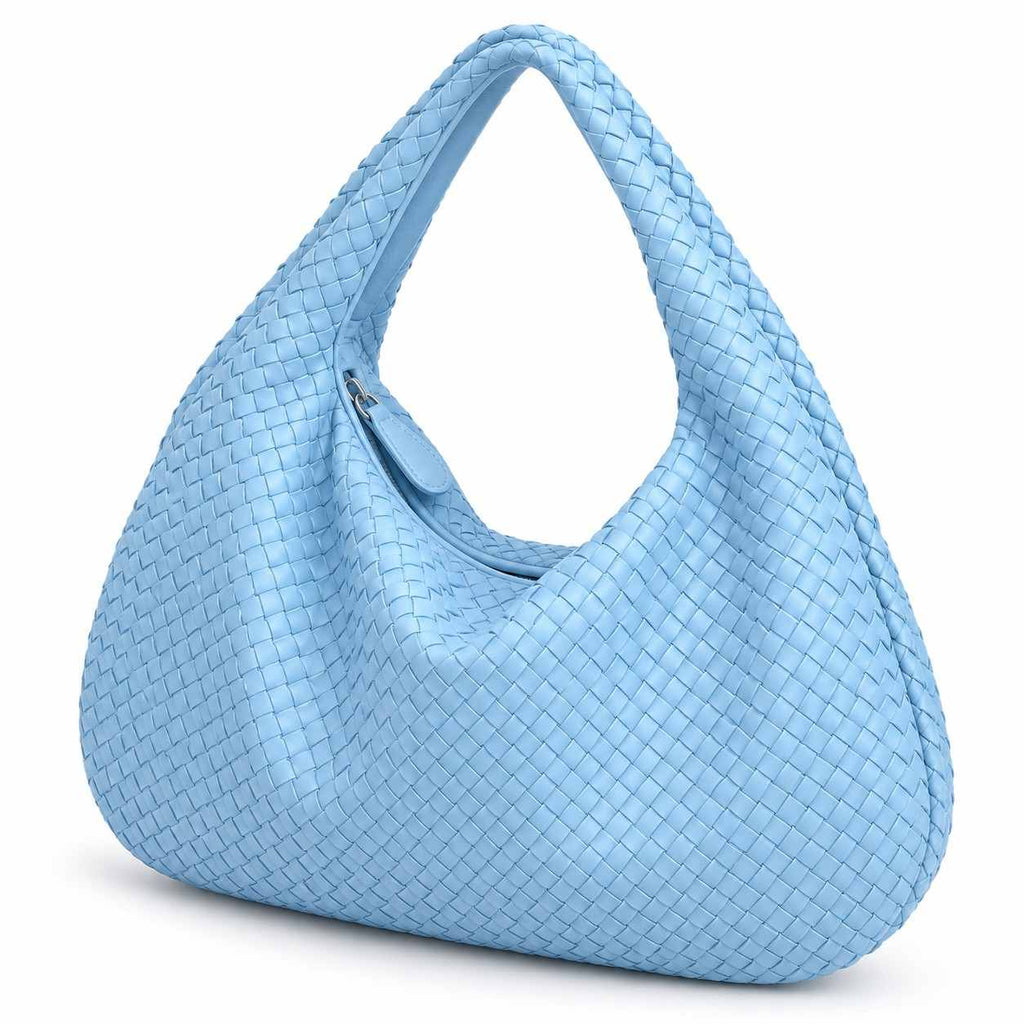 Strukturierte Tote Bag | Texturiertes Kunstleder & Polyesterfutter | Arbeitstasche mit Reißverschluss und Doppelträgern