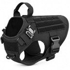 Taktisches Hundegeschirr | Verstellbare Weste aus 1050D Nylon | Vorderer D-Ring, Kontrollgriff & MOLLE-System
