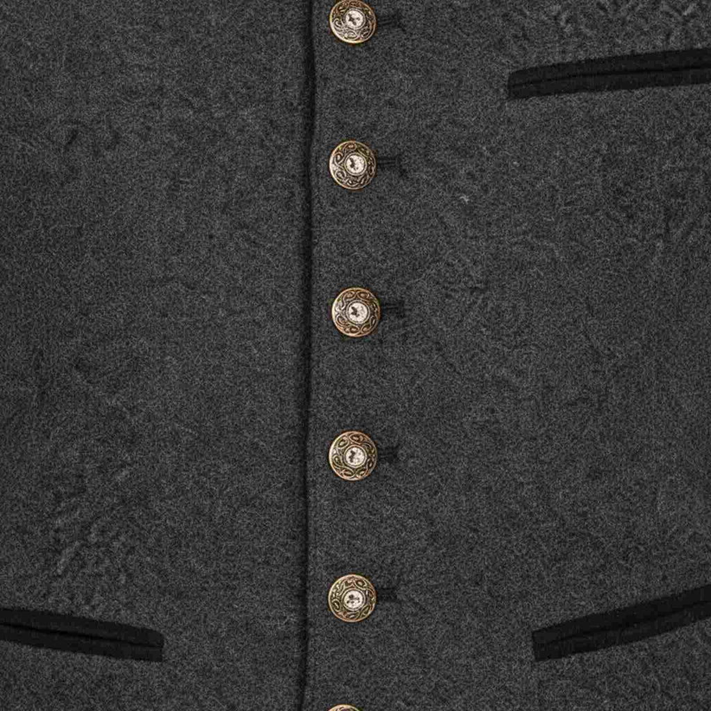 Traditionelle Herrenweste | Baumwolle & Polyester | Knopfleiste Vorne