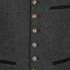 Traditionelle Herrenweste | Baumwolle & Polyester | Knopfleiste Vorne