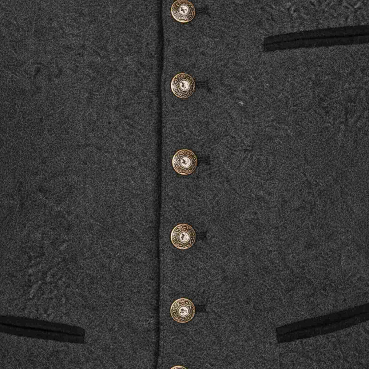 Traditionelle Herrenweste | Baumwolle & Polyester | Knopfleiste Vorne