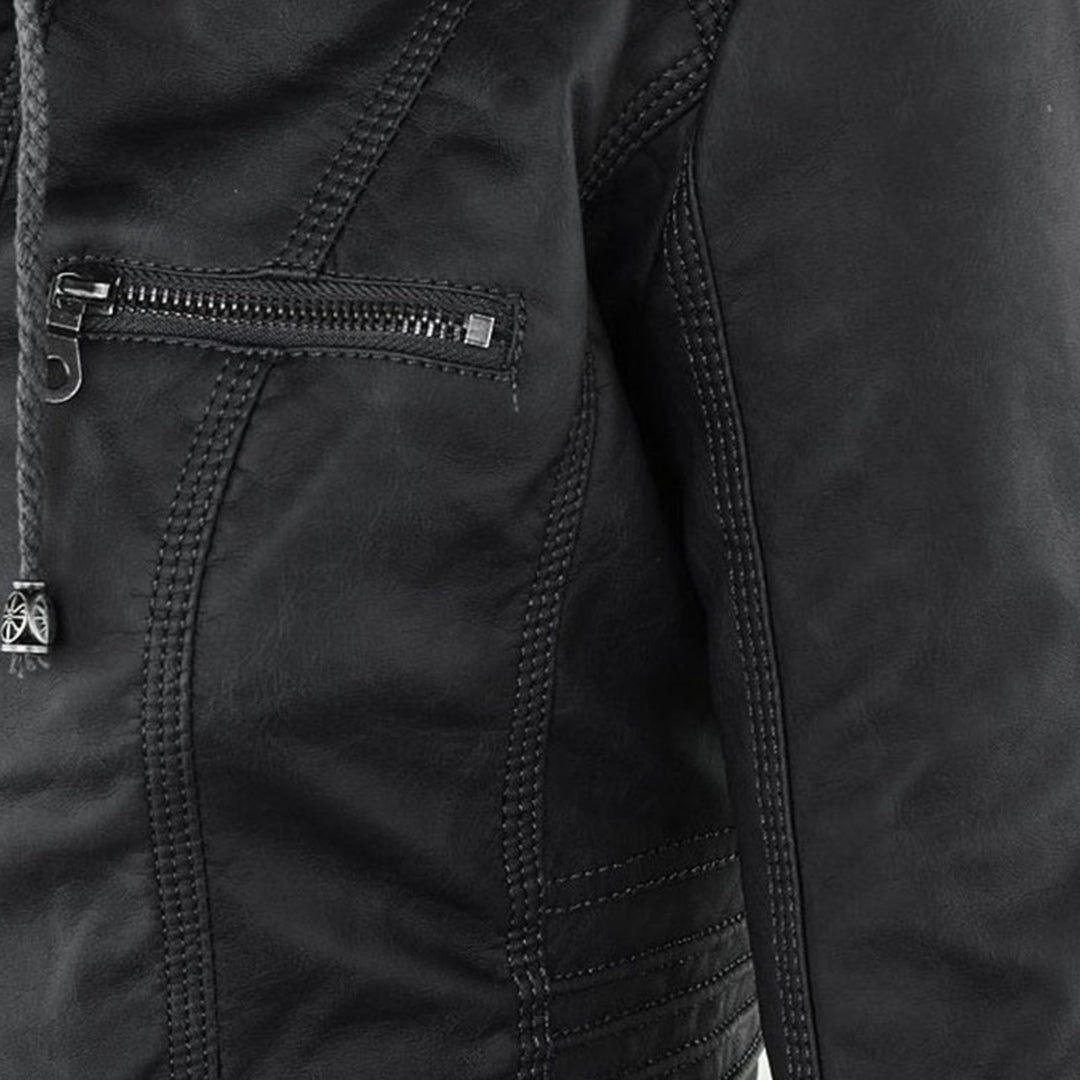 Unisex Wende-Bomberjacke mit Kunstfell | Reißverschluss | Winterjacke